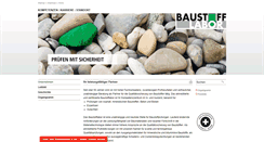 Desktop Screenshot of baustofflabor.ch